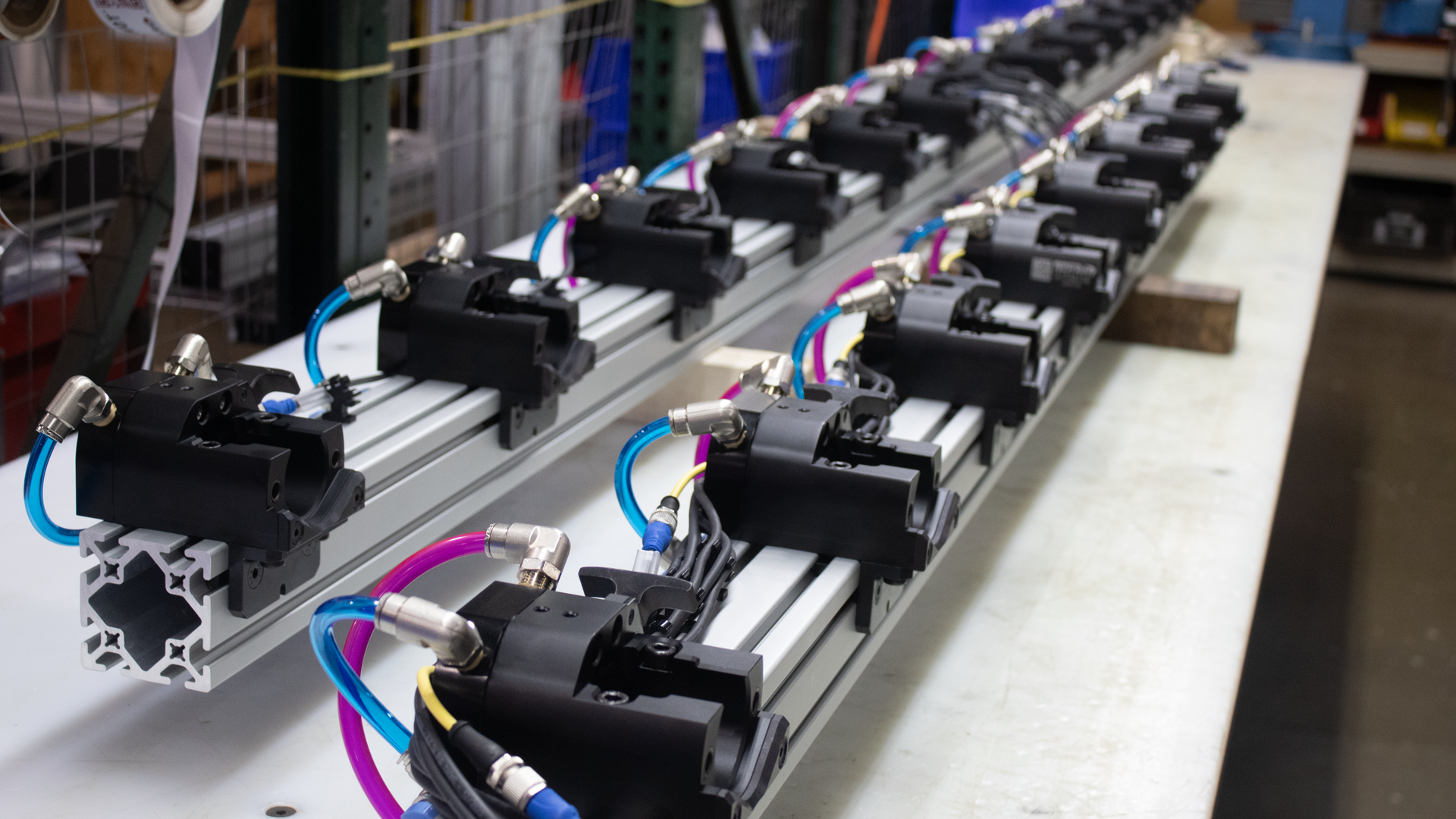 Tri-axis transfer tooling built from Tech-Effector® components