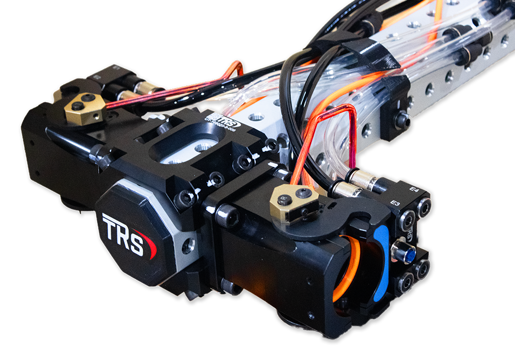 Boom rod transfer tooling, front view