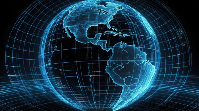 digital globe stock photo